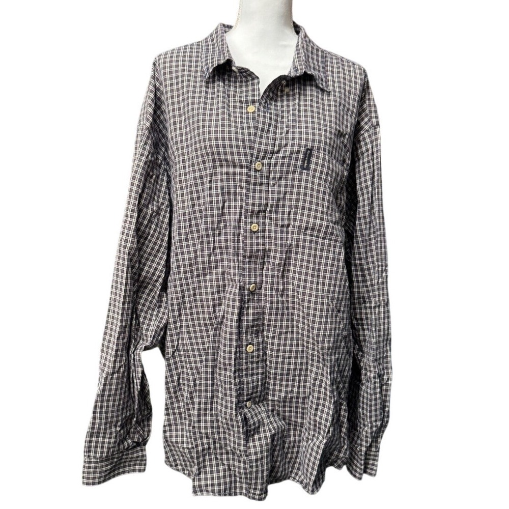 Abercrombie & Fitch XXL Plaid Button Up Shirt Preppy College Casual Cotton
